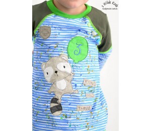 Stickserie - Waschbär Geburtstagszahlen Maxi Set